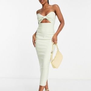 STRAPPY ZIP BACK MIDI